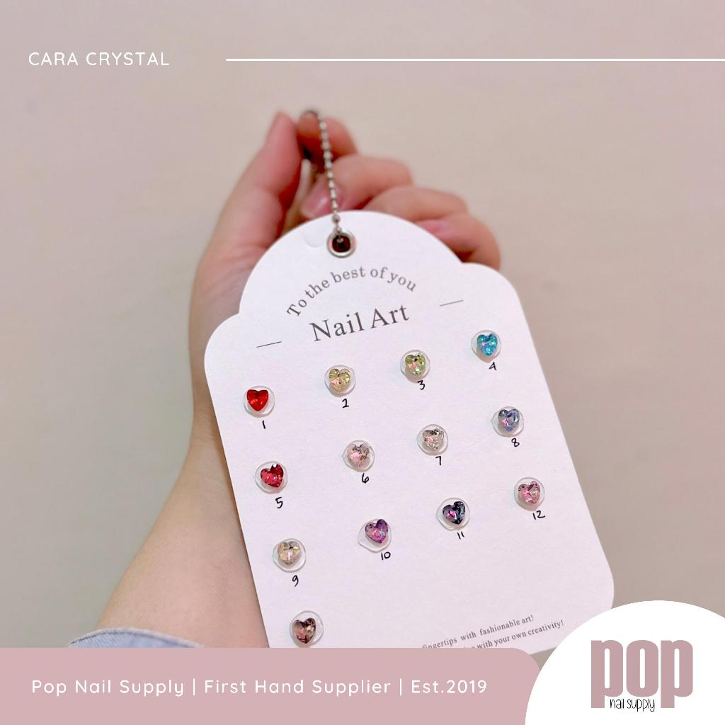 POP NAIL I Cara Crystal (09) satuan/ aksesoris crystal premium/ crystal no scratch