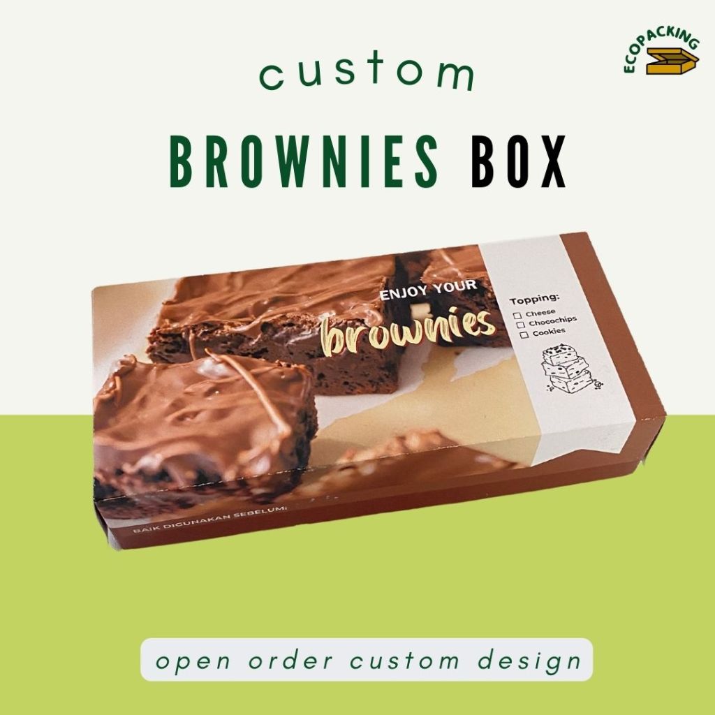 

CUSTOM PRINT Brownies Box Food grade