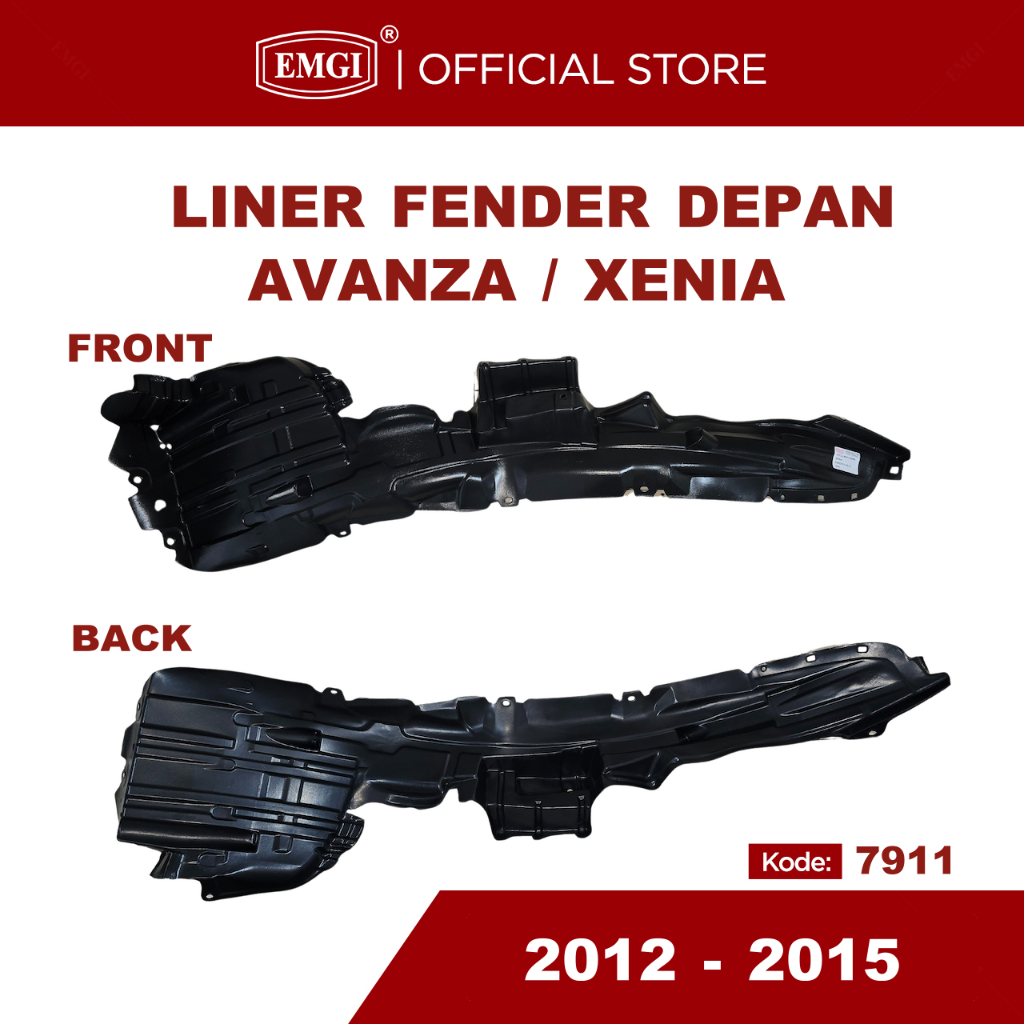 EMGI - Liner Fender Spakbor Depan Avanza Xenia 2012 - 2015 -  7911.R/L