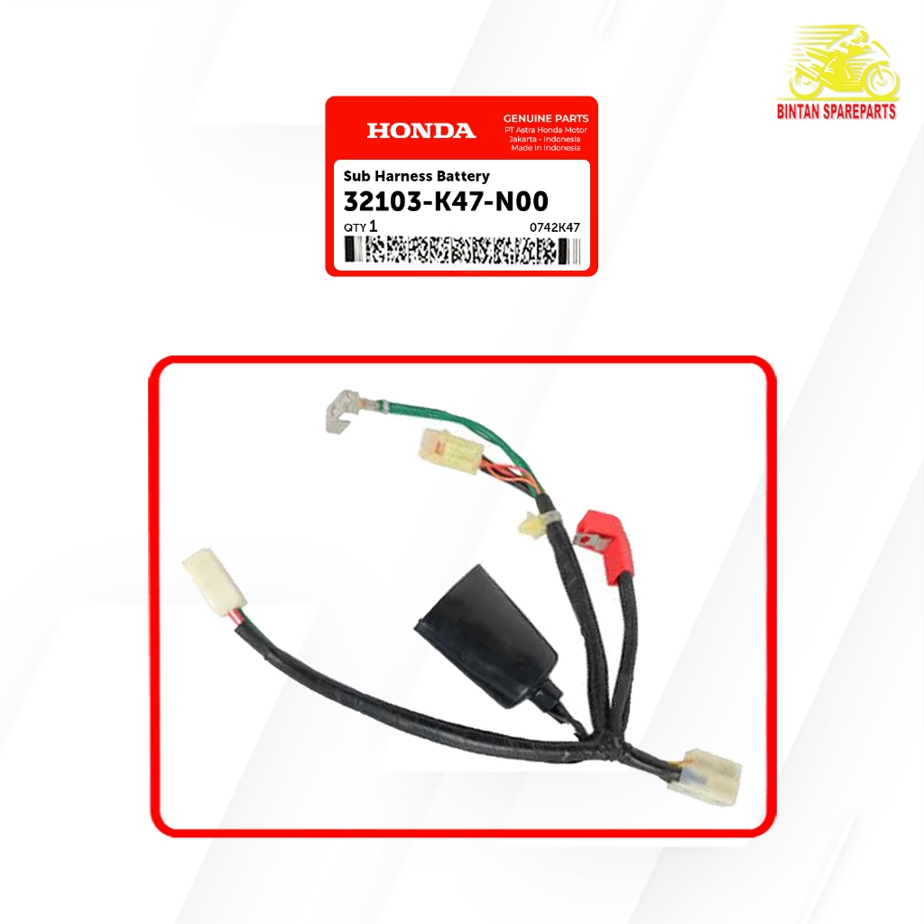 Kabel Batre Sub Harness Battery 32103 K47 N00