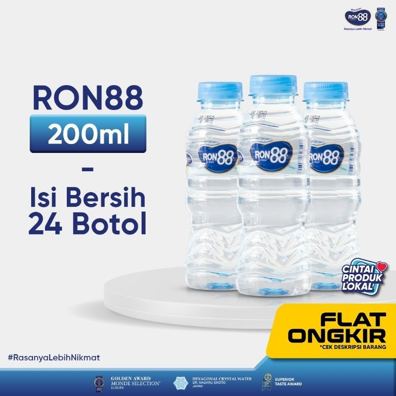 

Ron 88 Air Mineral Botol Mini 200ml Pack (isi 24 Botol)