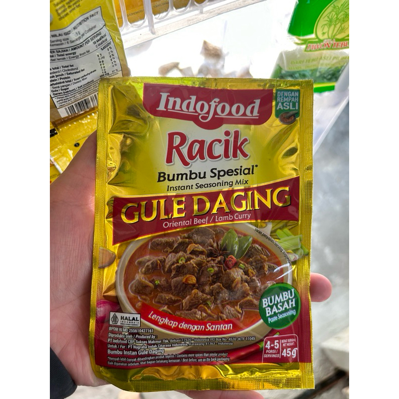 

Racik Indofood Gule Daging