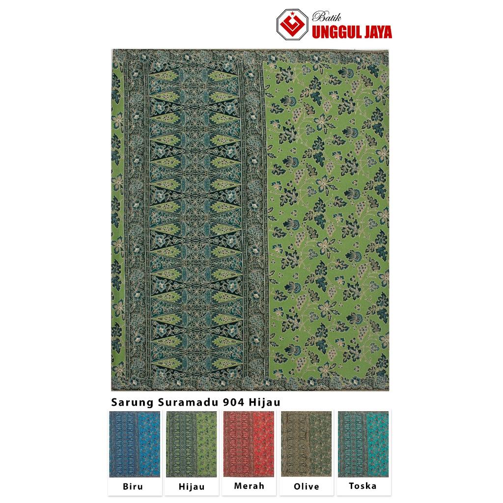 NEW MOTIF Sarung Batik Wanita Unggul Jaya - Putri Jelita - Suramadu 904 - Warna Soft