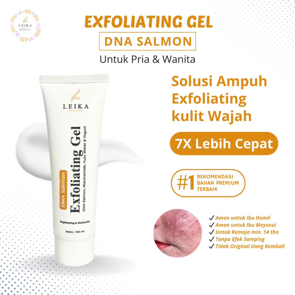 AMPUH Leika Skincare Pemutih Kulit Wajah BPOM Pemutih Leher Hitam Pemutih lutut Pemutih Ketiak BPOM
