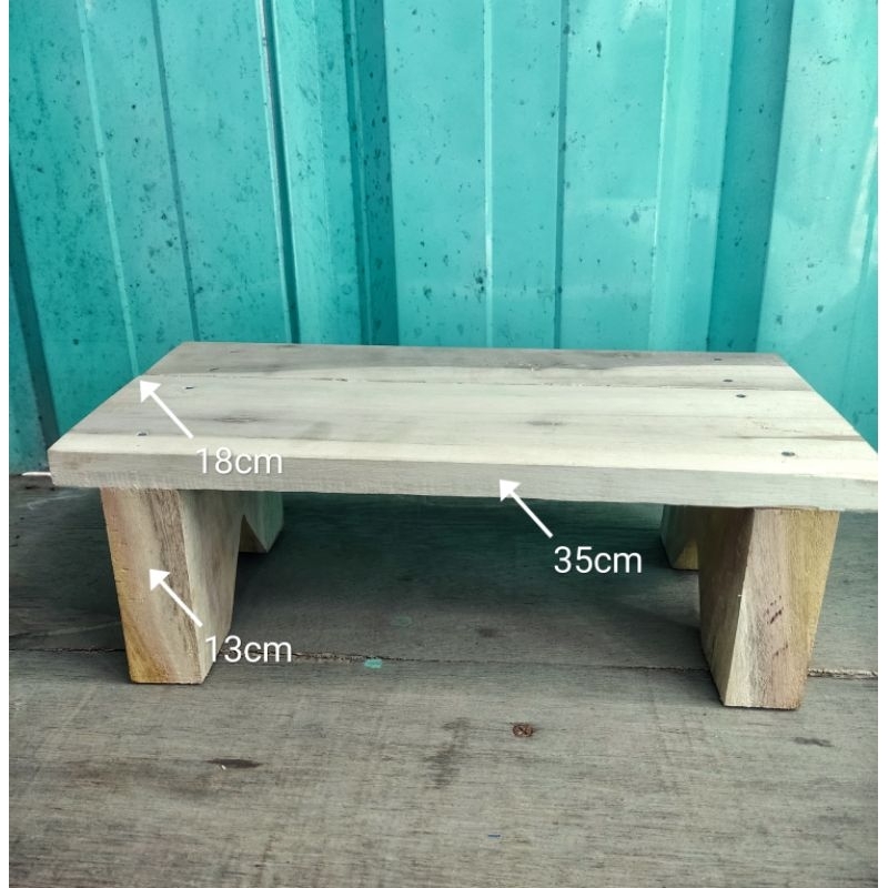 Dingklik / Jengkok Kayu / Kursi Kayu Kecil / Dudukan Kayu / Kursi Jongkok