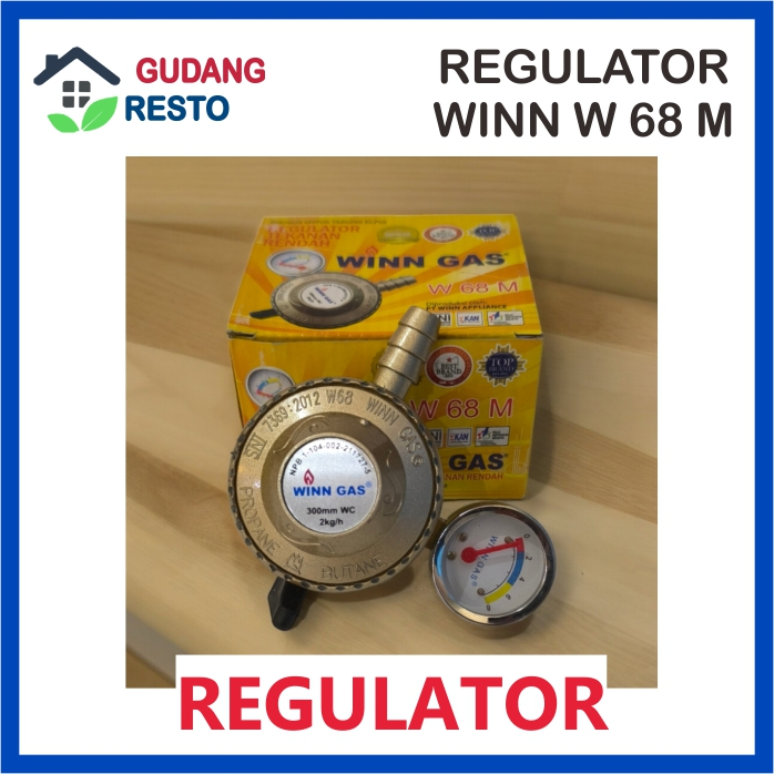 COD REGULATOR WINN GAS LPG ELPIJI KEPALA KOMPOR W68 W418 W998 SNI GARANSI RESMI W 68 / W 418 / W 998