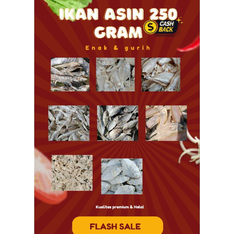 

IKAN ASIN 250 GRAM TERMURAH KUALITAS PREMIUM