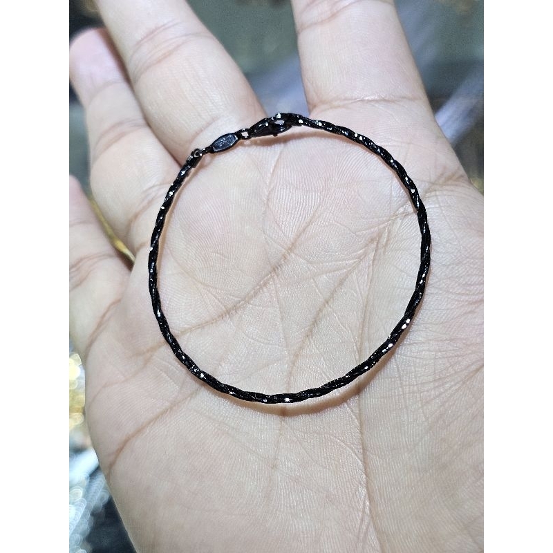 gelang coker emas hitam simple