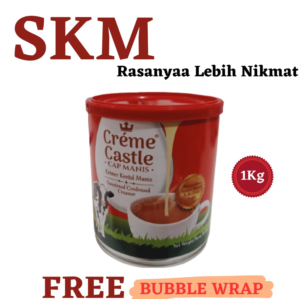 

f Ready Susu Kental Manis Creme Castle 1 KG ORIGINAL SKM BAHAN KUE BAHAN ADONAN KUE KIOSBAHANKUE W4