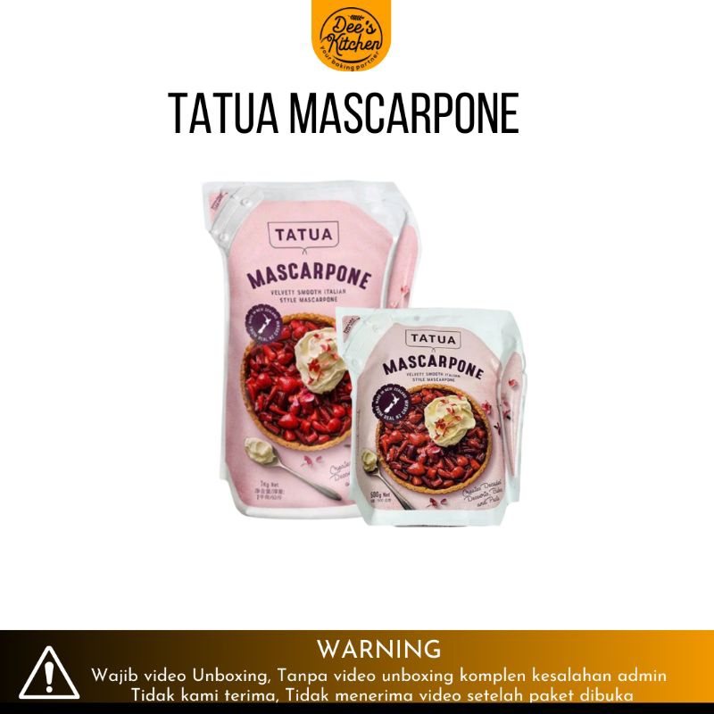 

[1kg] TATUA Mascarpone Cheese | Keju Maskarpon | Keju untuk tiramisu