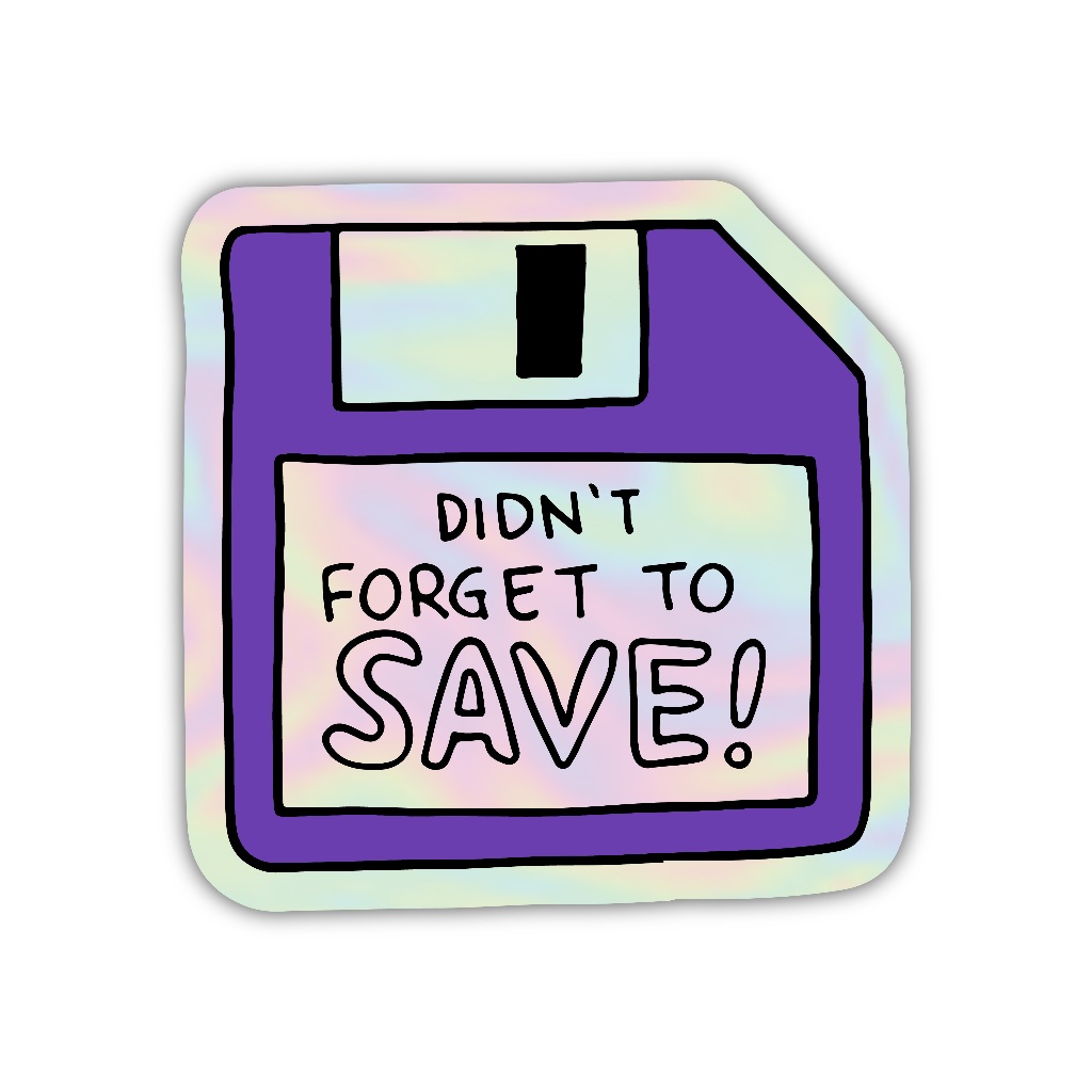 

Z184 sticker didn't forget to save !, stiker hologram satuan