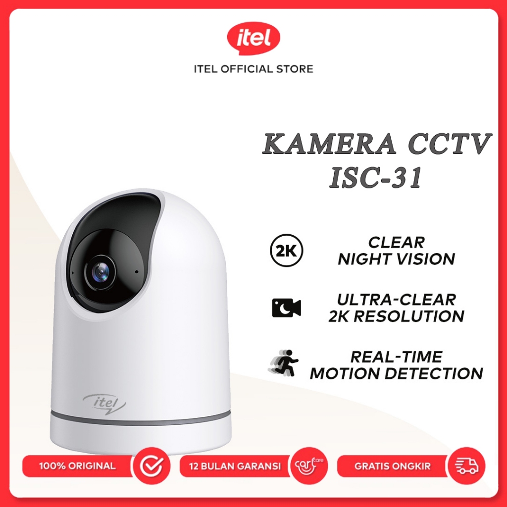 Itel ISC-31 2MP Smart Wifi Pan Tilt IP Kamera CCTV Indoor Home Security CCTV Camera 2K