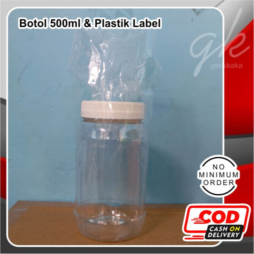 ( PROMO PAKET ) BOTOL TOPLES 500ML + PLASTIK SEGEL / KEMASANNYA