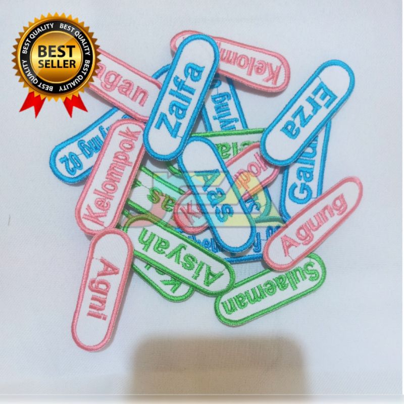 

Nametag/Papan Nama bentuk Oval