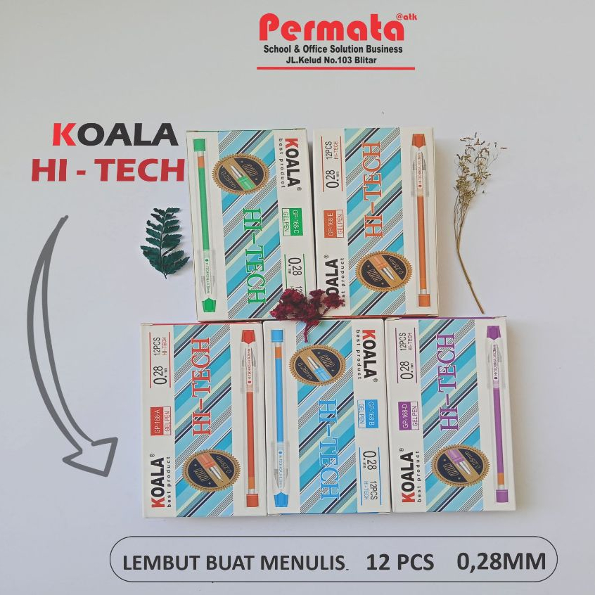 

PULPEN / PENA / BOLPEN HI TECH KOALA 0,28MM(12PCS)