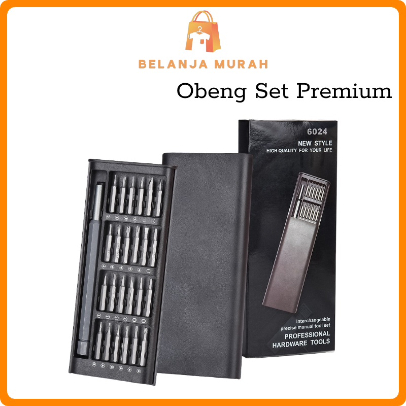 BEM - Obeng Set Premium / Obeng Set 24 In 1 / Obeng Hp / Obeng Set Serbaguna / Obeng Serbaguna / Obe