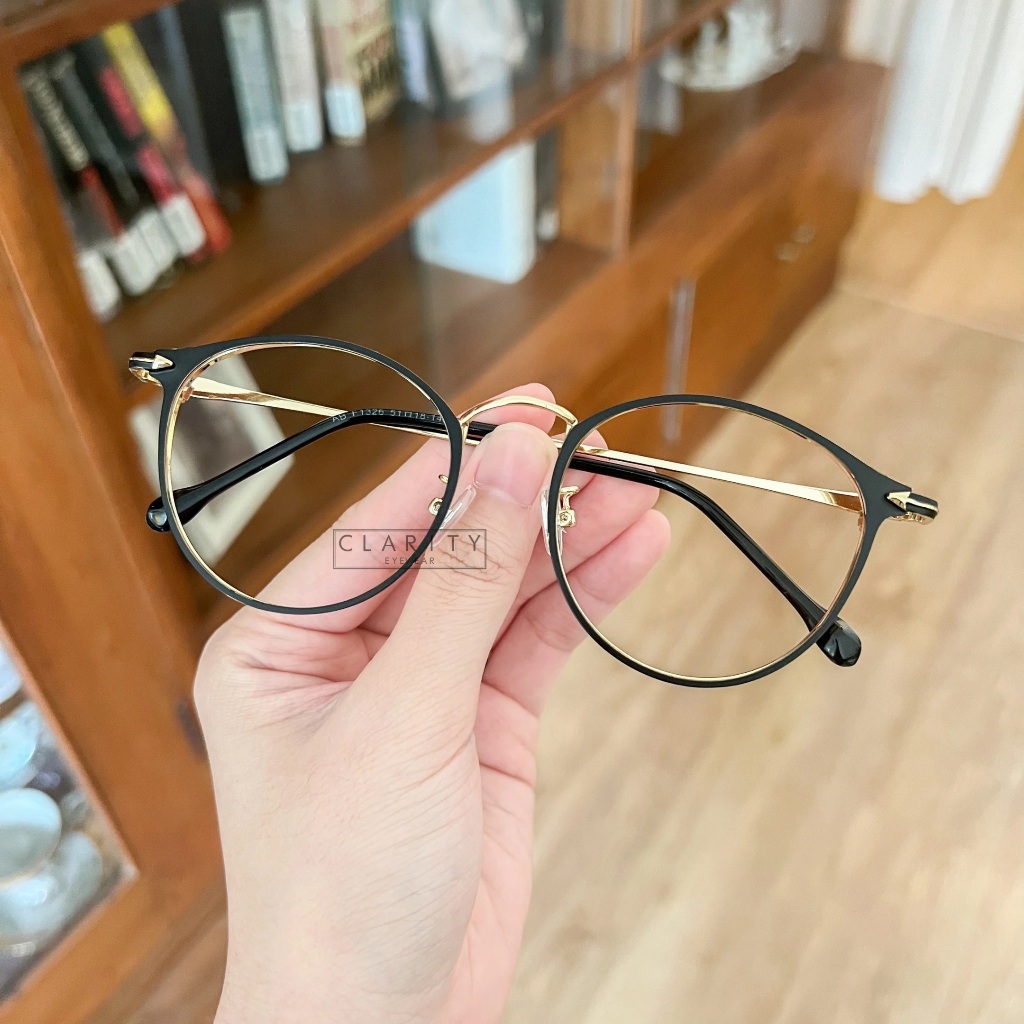 #1326 FRAME KACAMATA BULAT MINUS ANTI RADIASI WANITA CEWEK FASHION KEREN MURAH