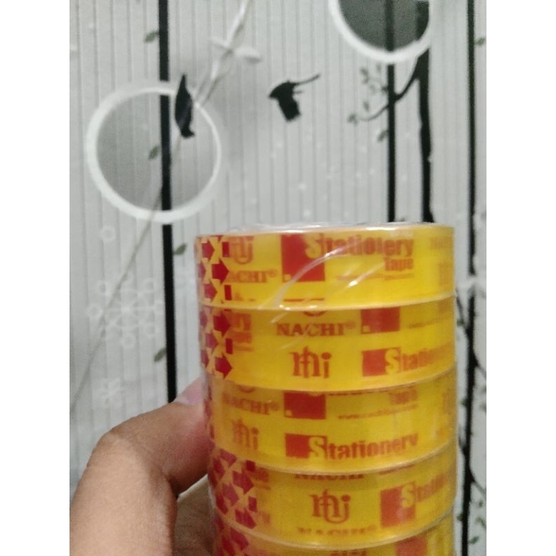 

Isolasi Nachi Bijian/Satuan / Selotip Perekat Bening 1/2 Inch x 25 yards