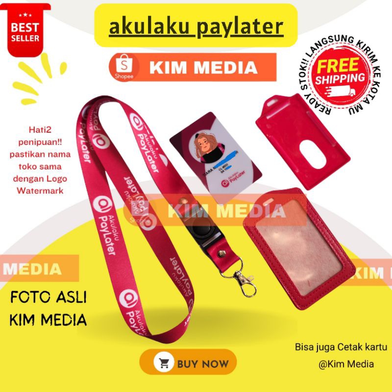 

TALI AKULAKU PAYLATER | IDCARD AKULAKU | LANYARD ID AKULAKU PAYLATER | GANTUNGAN PAYLATER AKULAKU | CUSTOM PRINTING (ready stoknya)