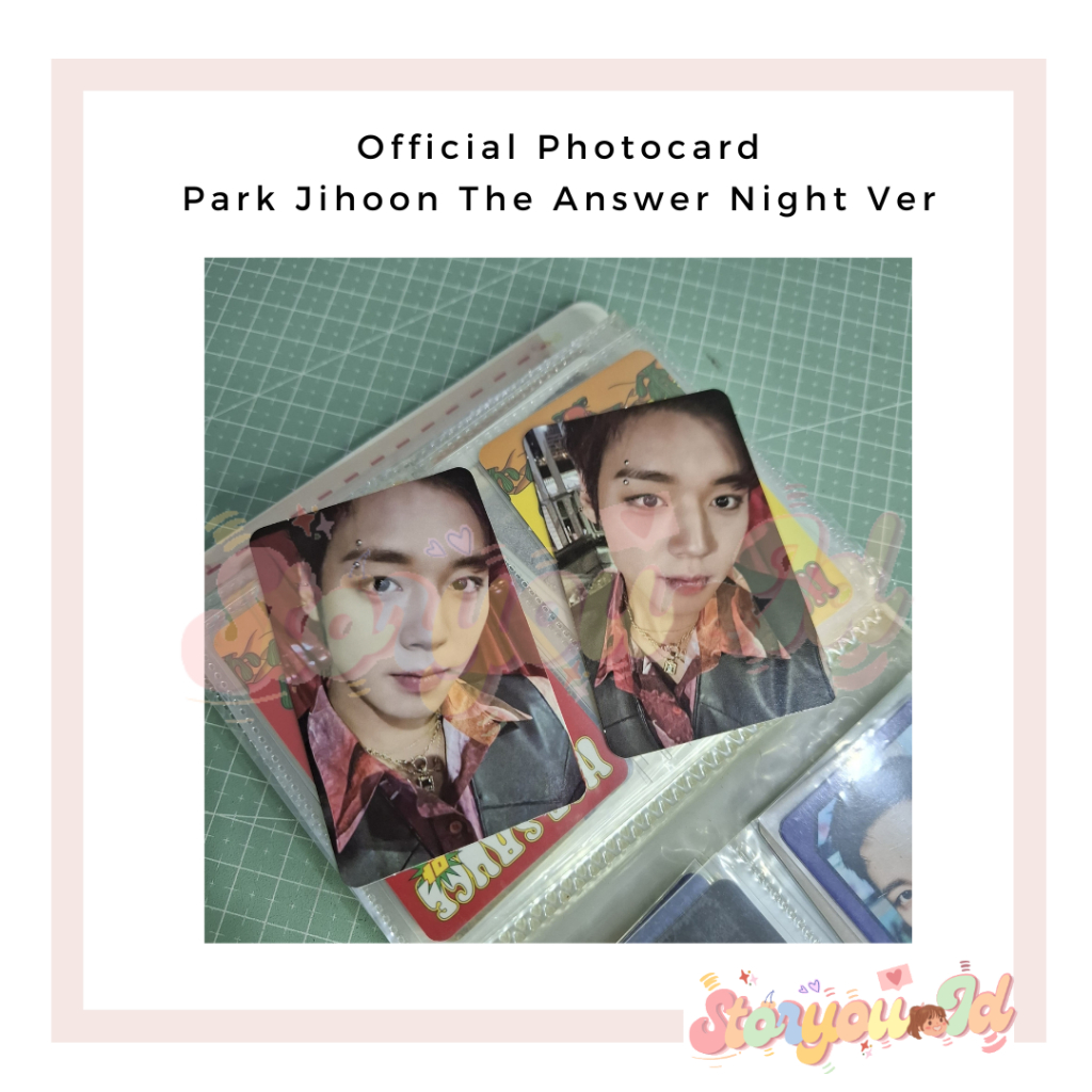 Park Jihoon The Answer Official Photocard Night Version Scratch Card