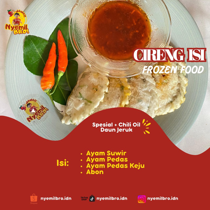 

CIRENG FROZEN CHILI OIL ISI AYAM SUWIR FULLL MELIMPAHHH