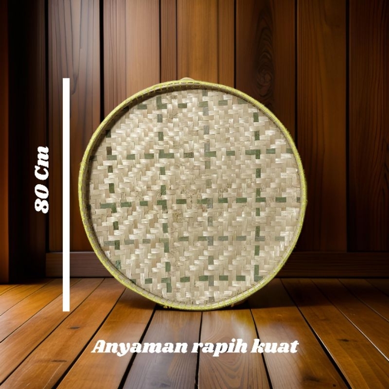 Tampah bambu jumbo 80 cm tampah bambu besar