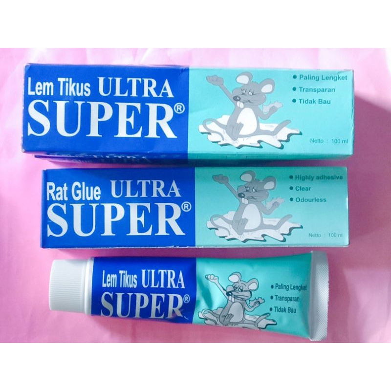 LEM TIKUS/LEM TIKUS SUPER LENGKET/LEM TIKUS 100 ML/LEM TIKUS ULTRA SUPER/LEM