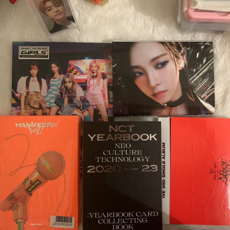 Aespa Girls, Aespa Drama, Enhypen Manifesto Day 1, NCT Yearbook 2020-2023, Ive After Like Album Only