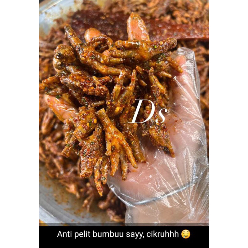 

Keripik ceker pedas cikruh