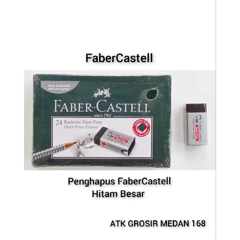 

Eraser / Penghapus FaberCastell Hitam Besar / box ( 24 pcs )