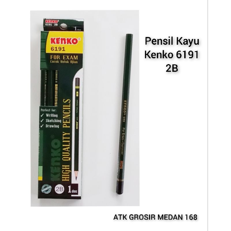 

Pensil Kayu Kenko 2B 6191 Body Hijau / lusin ( 12 pcs )