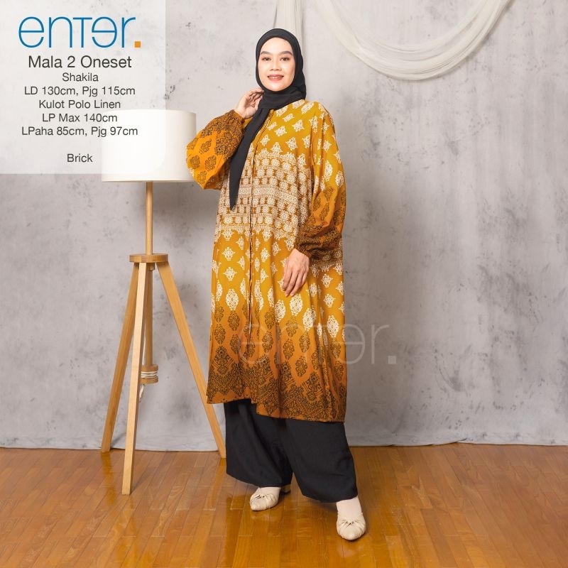 SETELAN PAKAIAN JUMBO MALA SET#2 LD 130 3XL XXXL by ENTER SETELAN CELANA JUMBO
