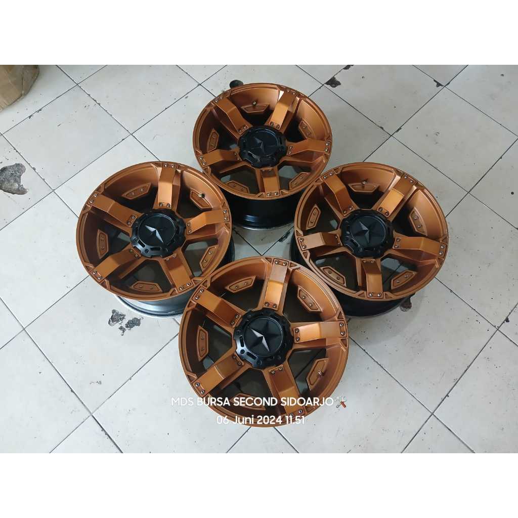 VELG MOBIL BEKAS RASTA2 RING18X9 5X114/127 ET20 TARUNA RUSH JEEP SAHARA