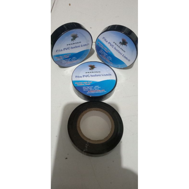 isolasi listrik hitam pegasus/pita PVC isolasi listrik hitam