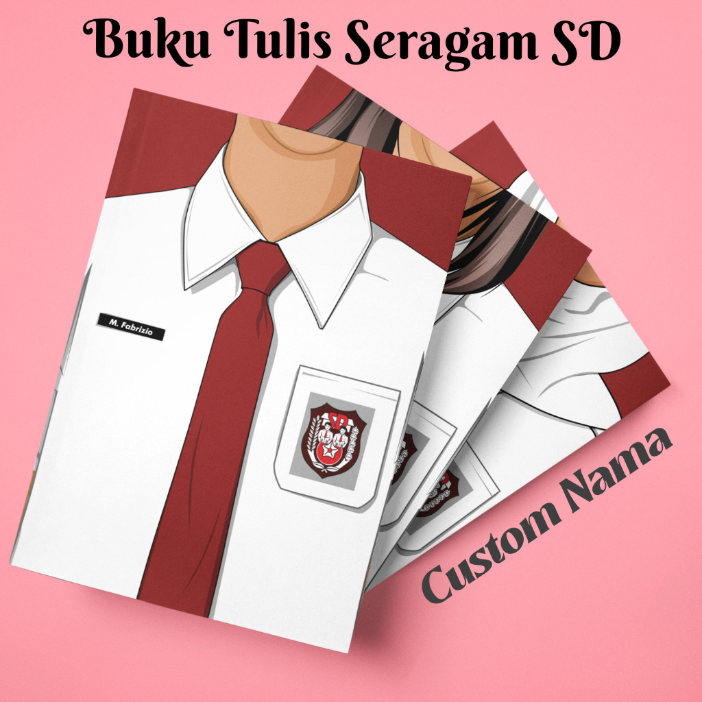 

Prinzy - Buku Tulis Seragam SD - Custom Nama