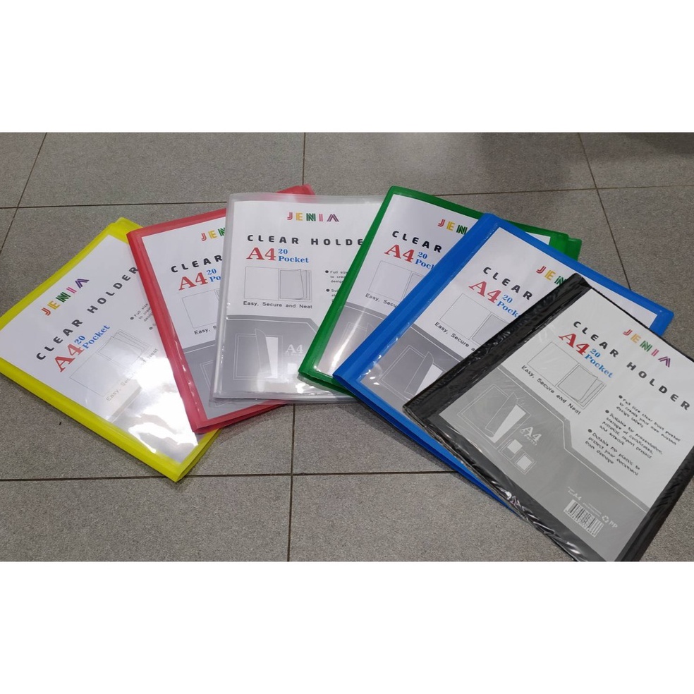 

Stock ready Map Clear Holder Document Keeper Display Book A4 Isi 2 Pocket Jenia