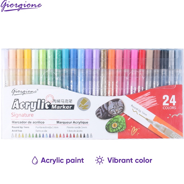 Eksklusif Giorgione Acrylic Marker Pen Set Spidol GMK115