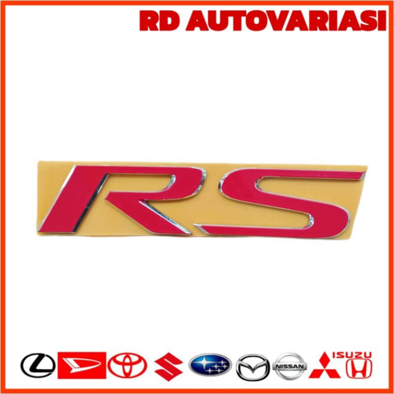 EMBLEM BRIO RS ORIGINAL HONDA BRIO/EMBLEM BAGASI HONDA BRIO RS /EMBLEM HONDA BRIO RS ORIGINAL