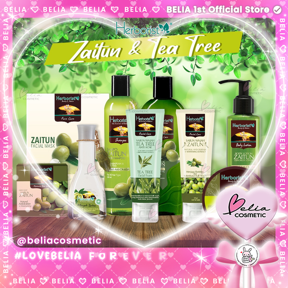 [ BELIA ] HERBORIST Zaitun & Tea Tree Series | Facial Wash Mask | Body Lotion Zaitun Herboris