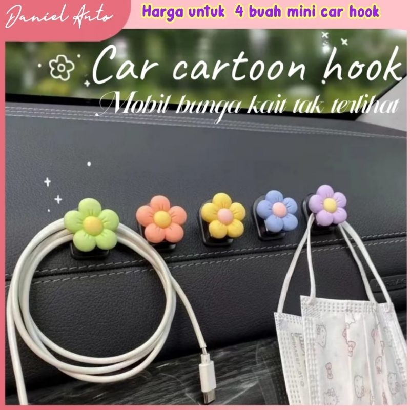 MINI CAR HOOK Gantungan Mini Karakter Kartun Gantungan Mobil Cantolan Serbaguna