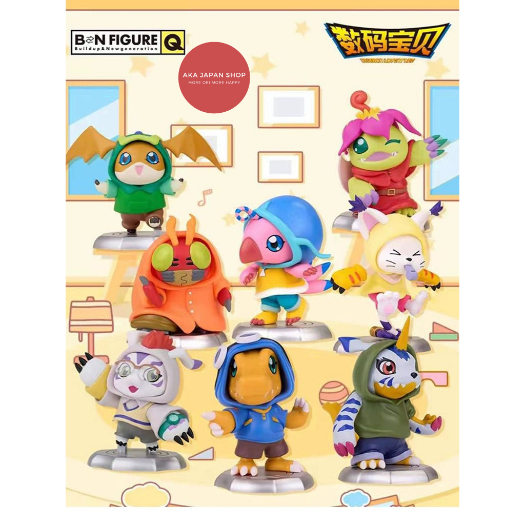 Digimon Adventure Bandai Namco Figure BNQ Agumon Gabumon Piyomon Tentomon Gomamon PalmonDigimon Adve