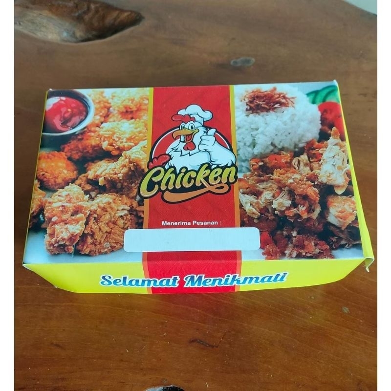 

DUS UMUM CHICKEN UKURAN 19X12,5X6 (MINIM ORDER 25 PCS) TANPA LAMINASI