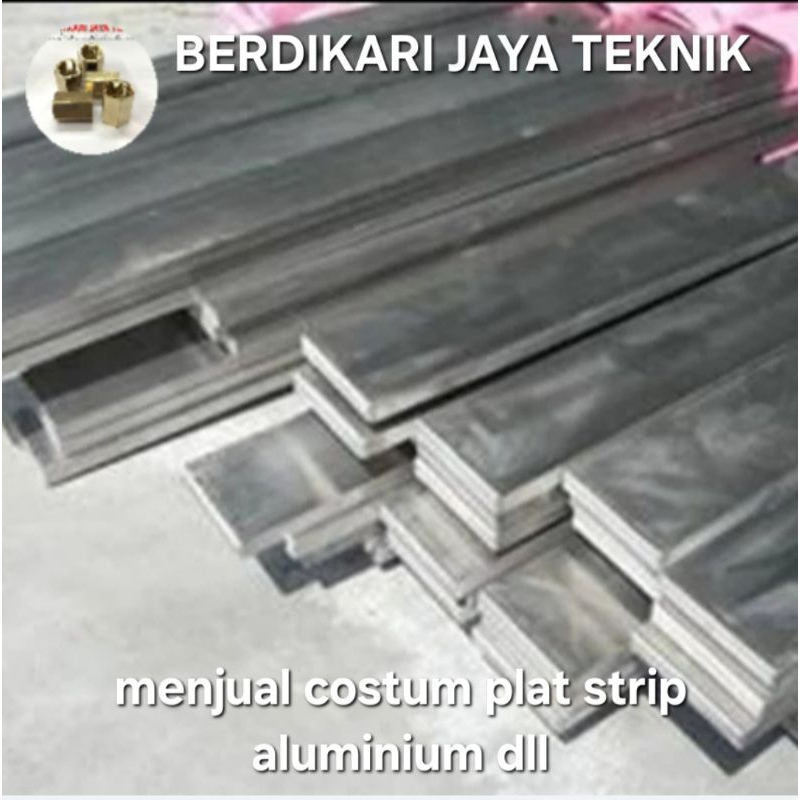 plat strip aluminium 2mm × 25mm × 6000mm plat aluminium