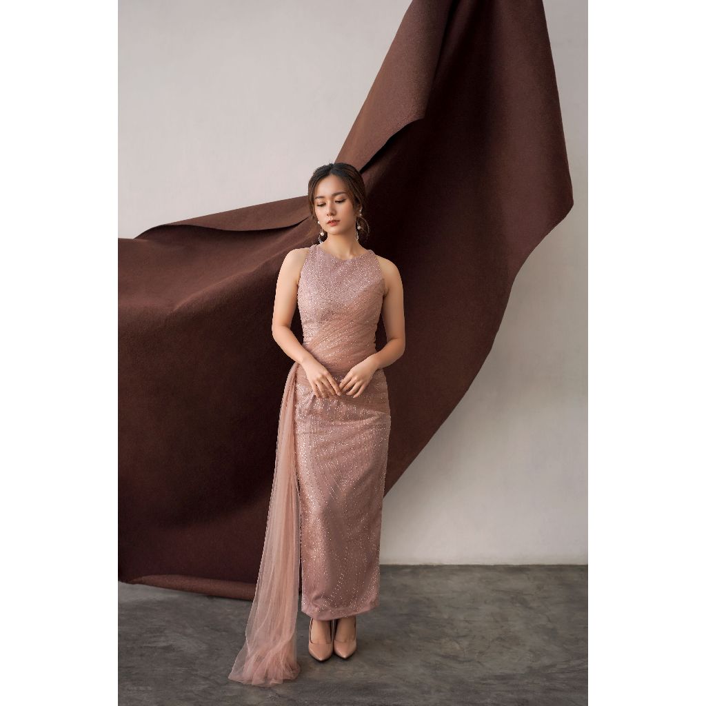 VIOLA DRESS CHAMPAGNE