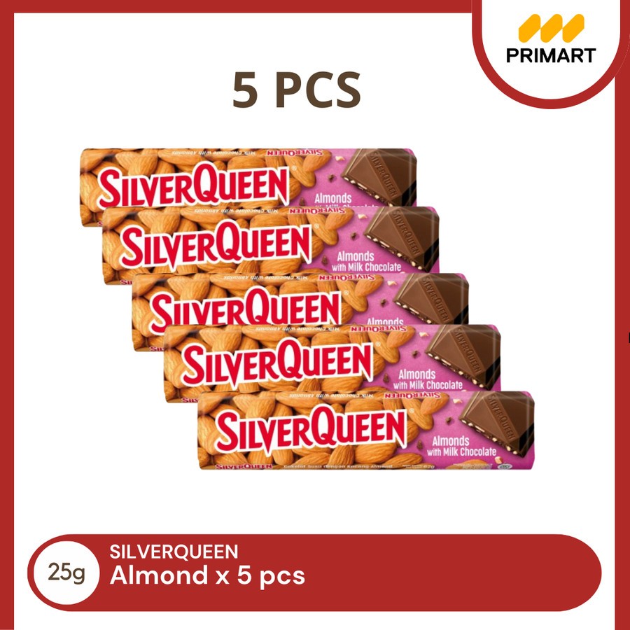 

Bundling 5 Pcs Silverqueen Milk Almond 25gr