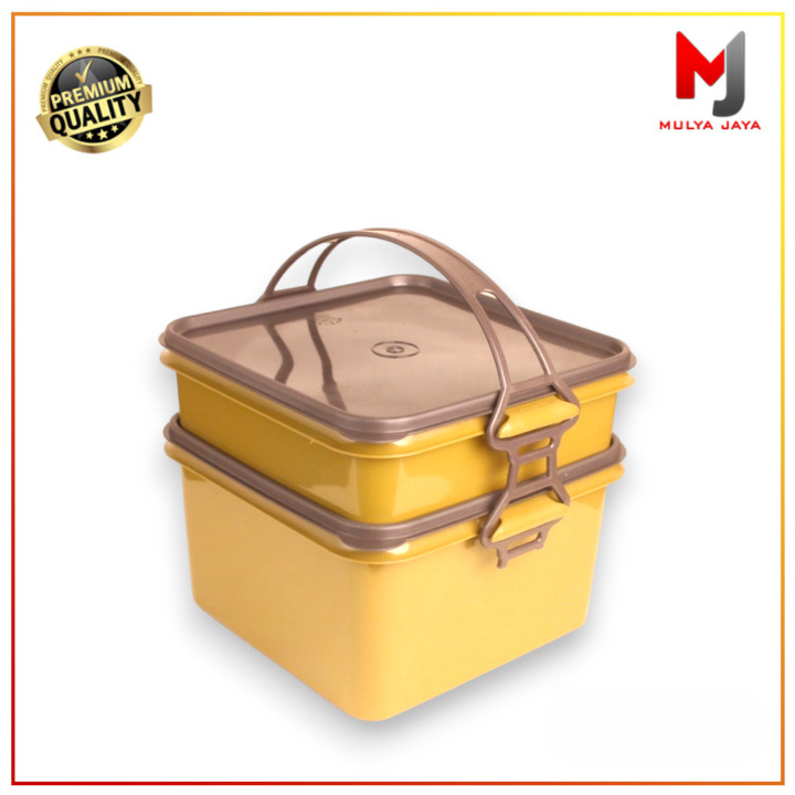 Mulya Jaya Rantang Virgo Plastik Susun 2 / Rantang Piknik Praktis