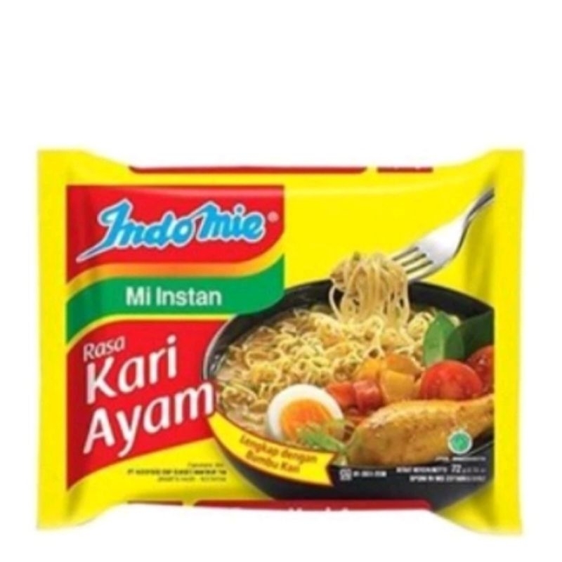 

PAKET MURAH indomie instan karie ayam 3pcs