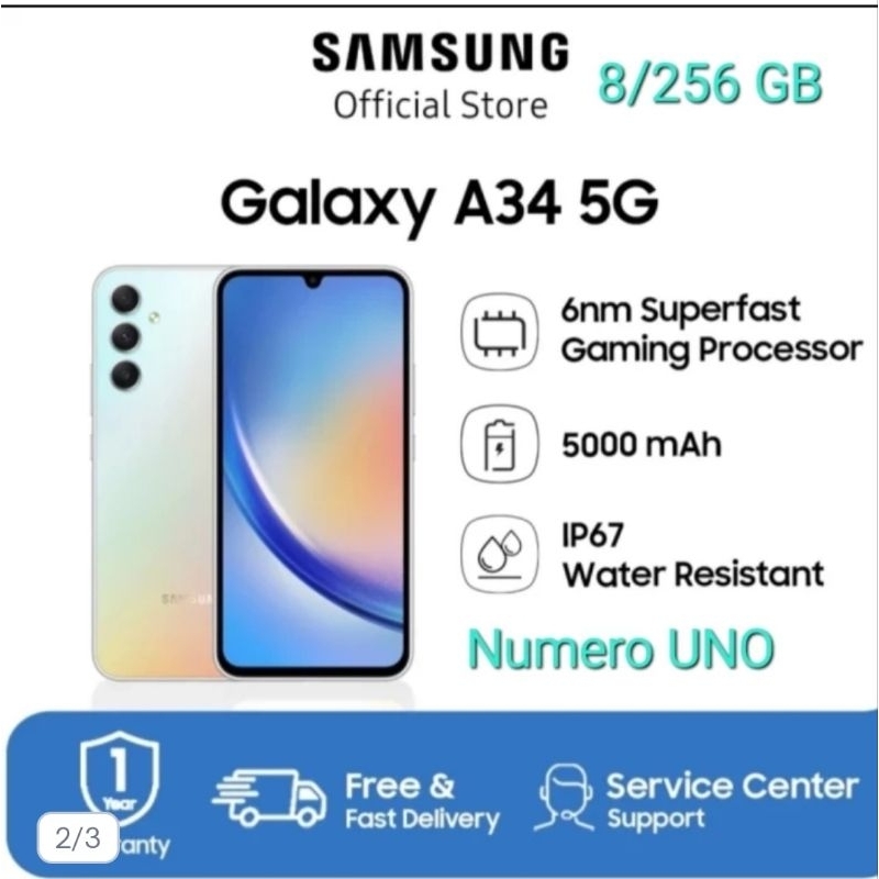 Samsung A34 5G NFC 8/256gb