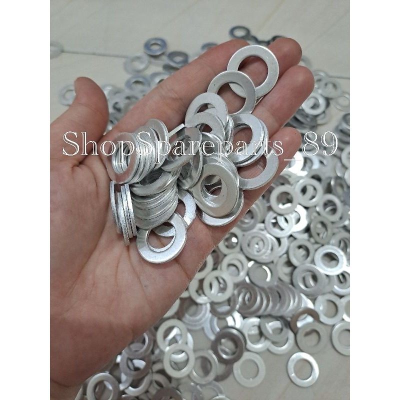 RING OLI ALUMINIUM M12 / BAUT 17 / RING OLI MESIN