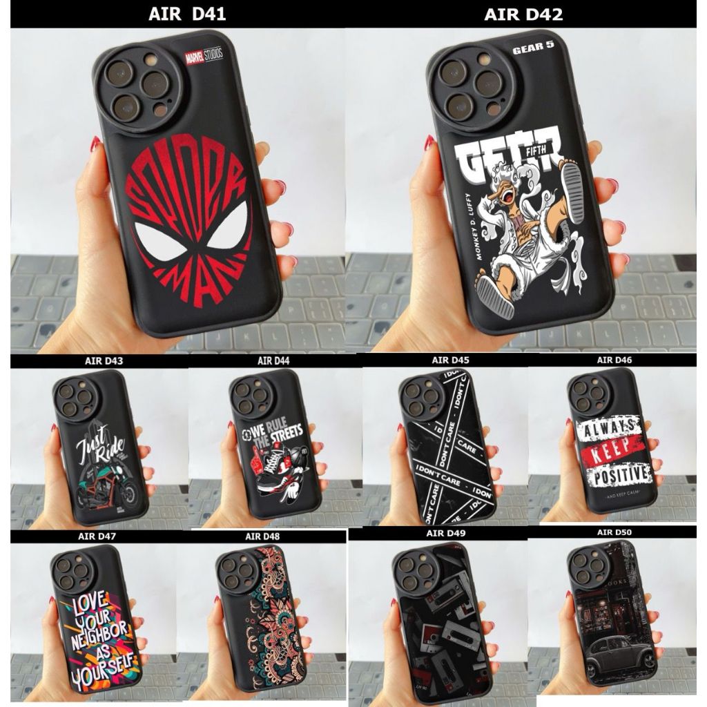 OPPO A17/A17K/A16/A16E/A16K/A15/A12/A7 2018/A5/A9 2020/A3S/A5S CASE MOTIF KODE AIR D41-D50 D50 GM AC